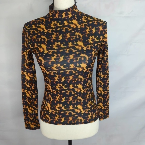 NWT | Daisy Street Cropped Mock Neck Long Sleeve Top - Picture 1 of 8